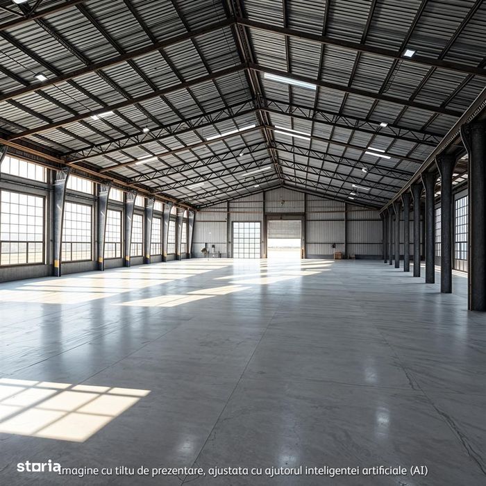 Hala industriala  de inchiriat  teren 1000mp langa A0  Centura  Bragad