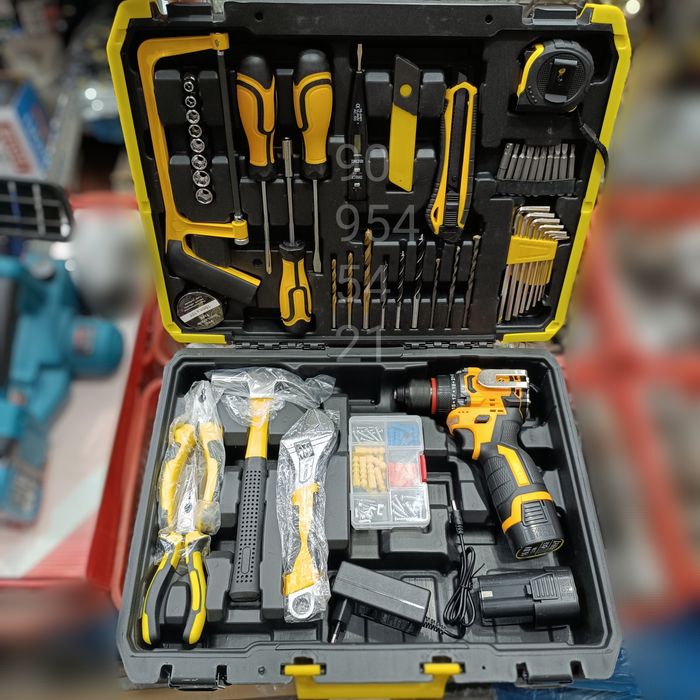 Шуруповерт набор аккумуляторная шуруповёрт