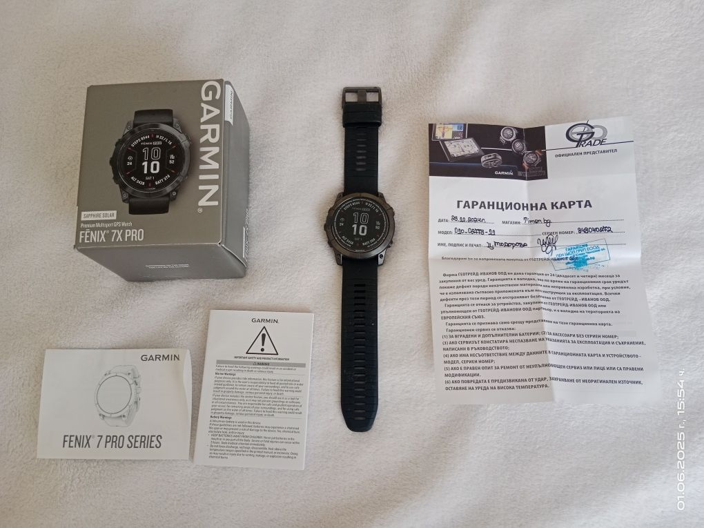 Garmin  Fenix 51 mm. 7x pro sapphire solar