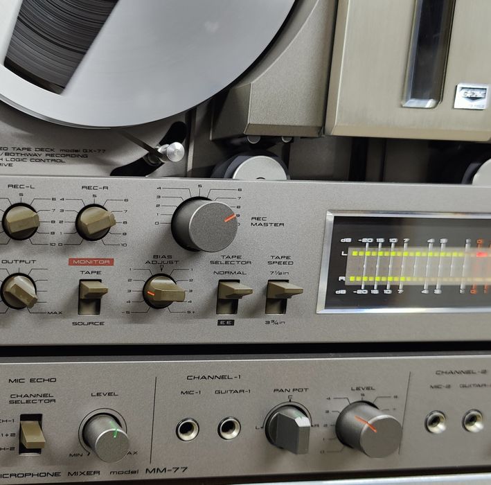 Akai GX-77+MM-77 +ADM-40,estetic și tehnic super ok