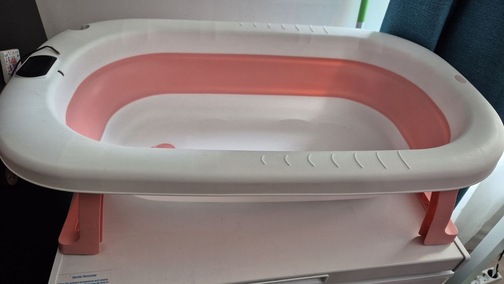 Cădiță bebe, pliabila, roz