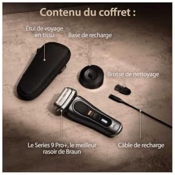 Самобрьсначка, Braun Series 9 Pro+, мокро/ сухо, презареждаема, черна
