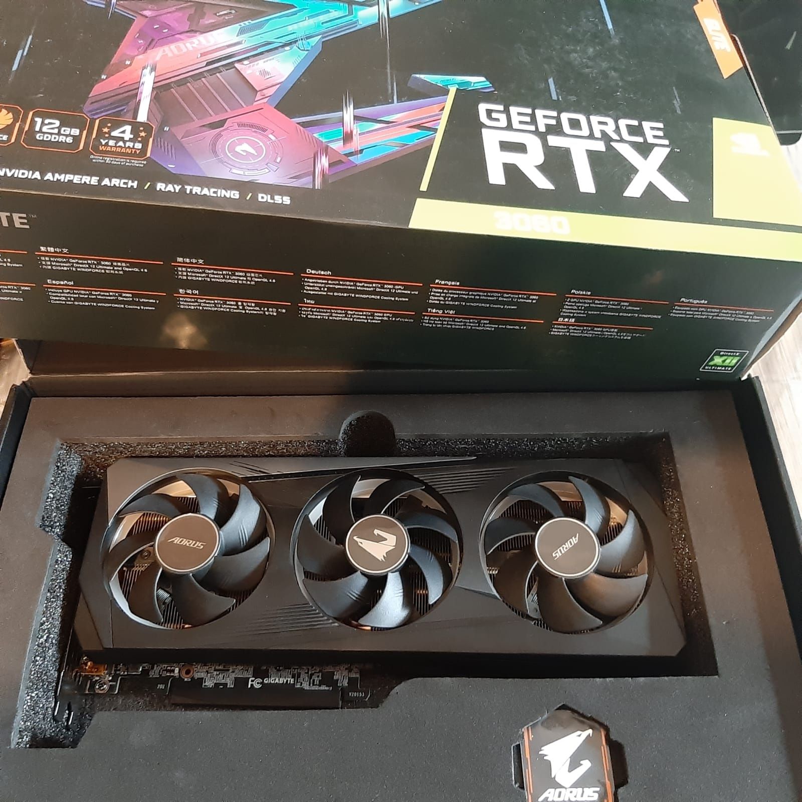 Pc gaming Mobo ROG STRIX 11600K Rtx Aorus Elite  3060 12 gb 32 gb ram