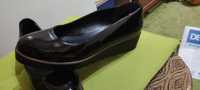 Pantofi dama,piele lucioasă negru, marca Anna Fiield mărimea 38,