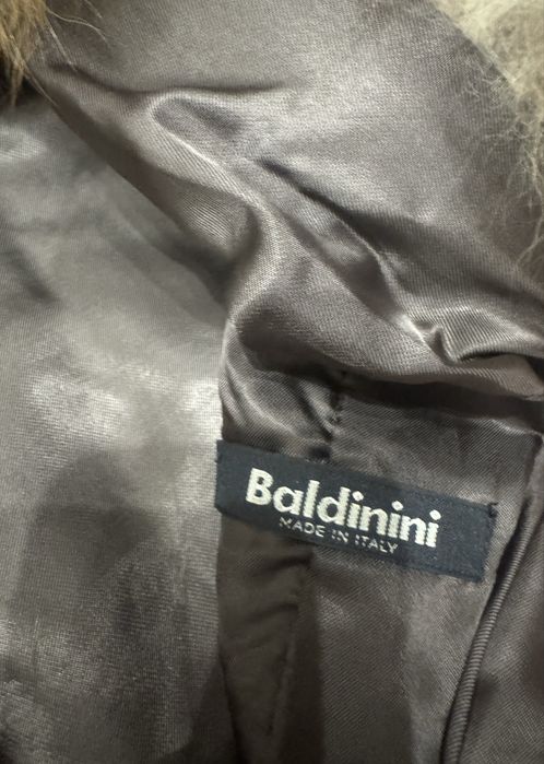 Луксозно палто Baldinini от естествена кожа и косъм