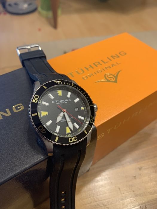 Ceas barbati STUHRLING Professional Diver, Quartz, Miyota