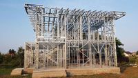 Structura metalica pentru casa de 76 mp de la 9880 euro+TVA