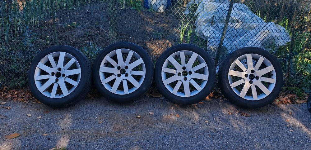Пежо Peugeot оригинални джанти 17" 7J 4X108 ET26 летни гуми 225x45x17