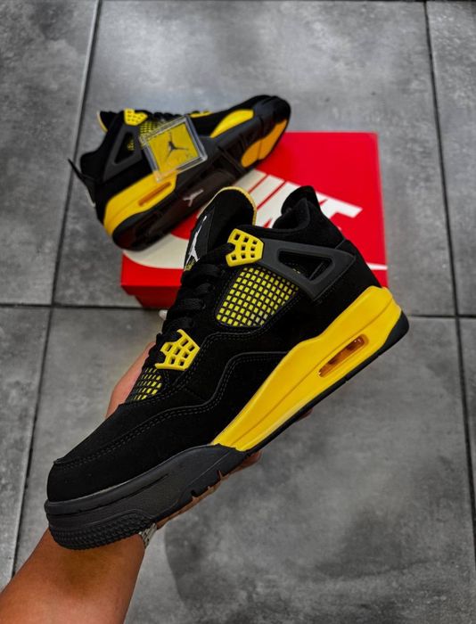 Air Jordan 4 Retro “Black/Yellow” маратонки 41-46 номер