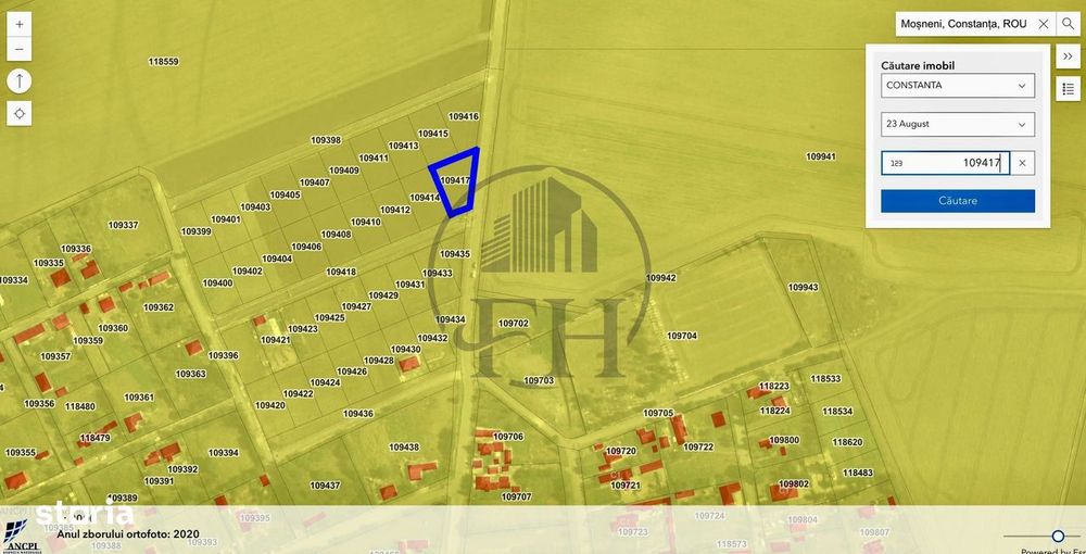 Teren intravilan de vanzare Mosneni, 23 August