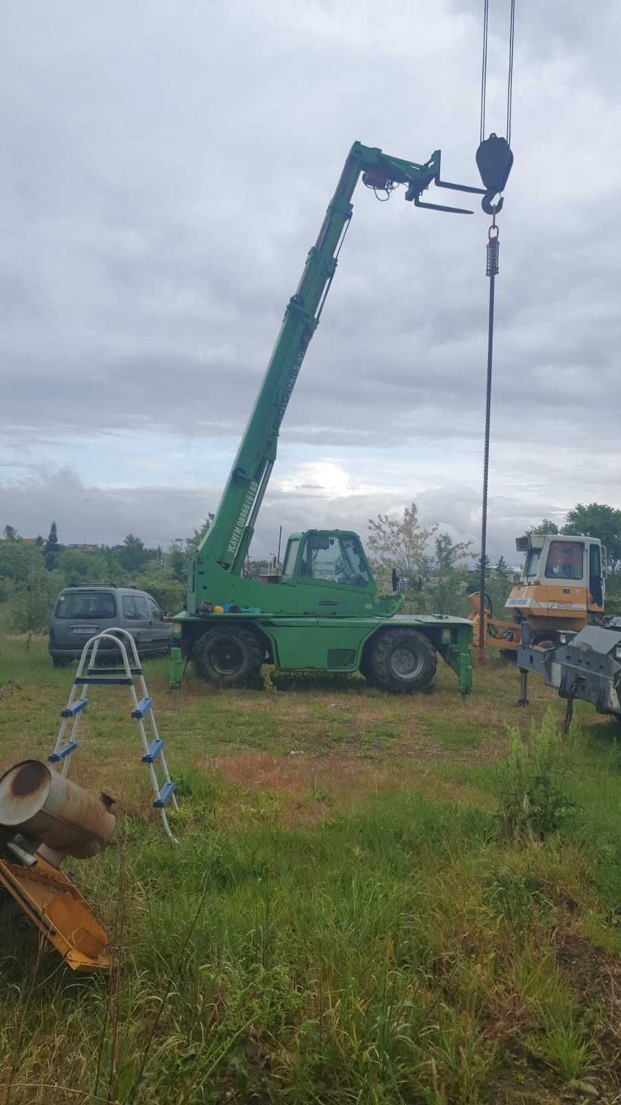 Автокран под наем, транспорт, кран, MERLO ROTO, DAF