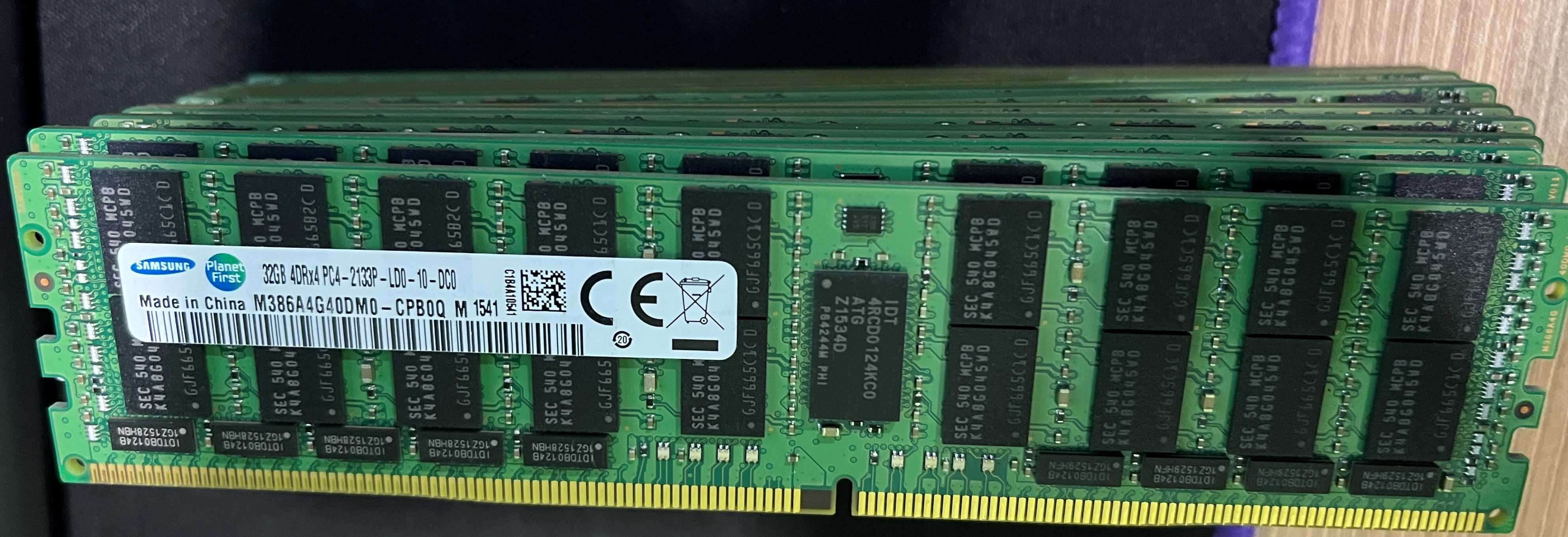 Для серверов. DDR4 16-32 GB Samsung, Hynix
