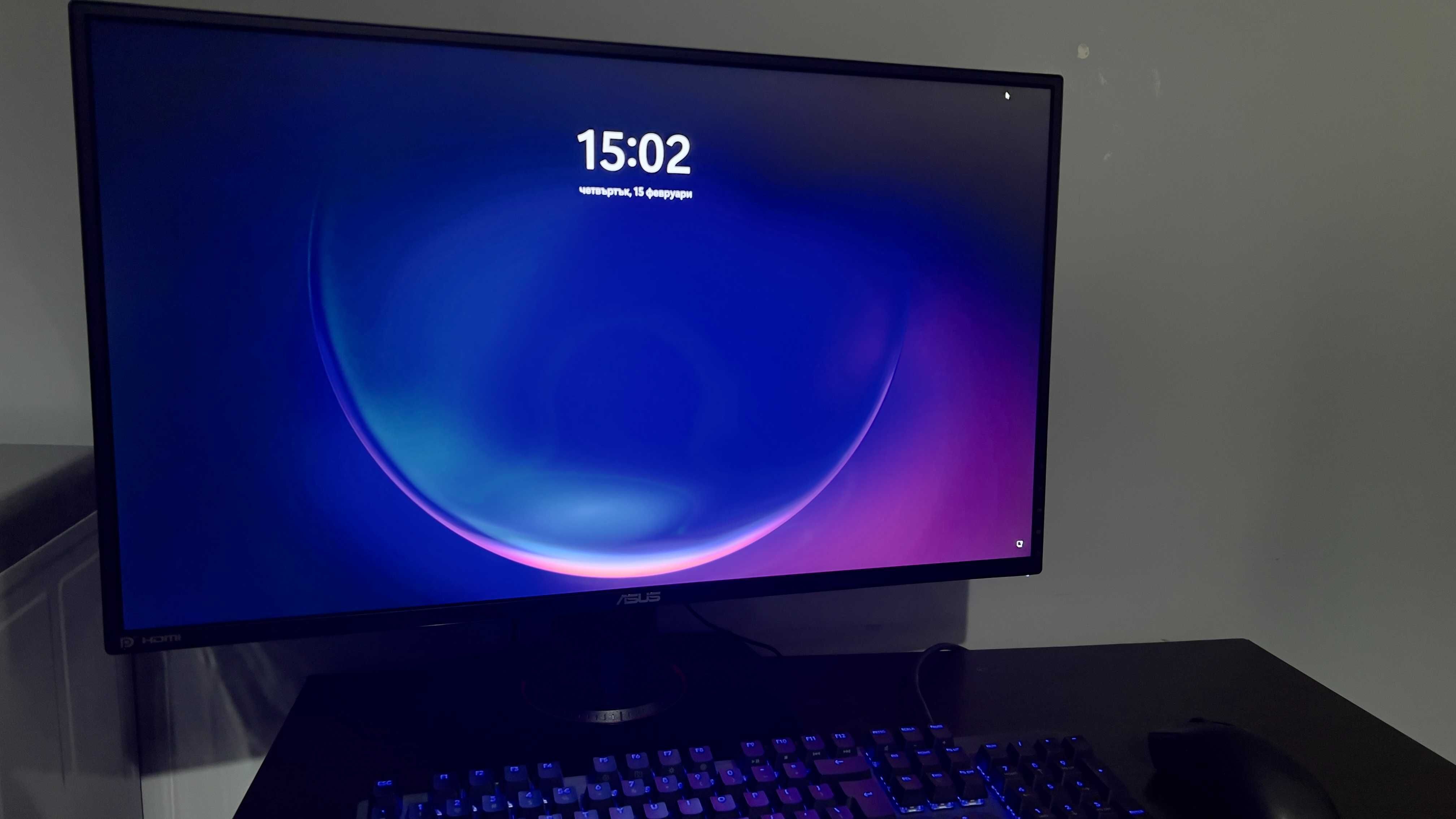 Геймърски компютър +Монитор ASUS TUF GAMING 27''2K, клавиатура и мишка