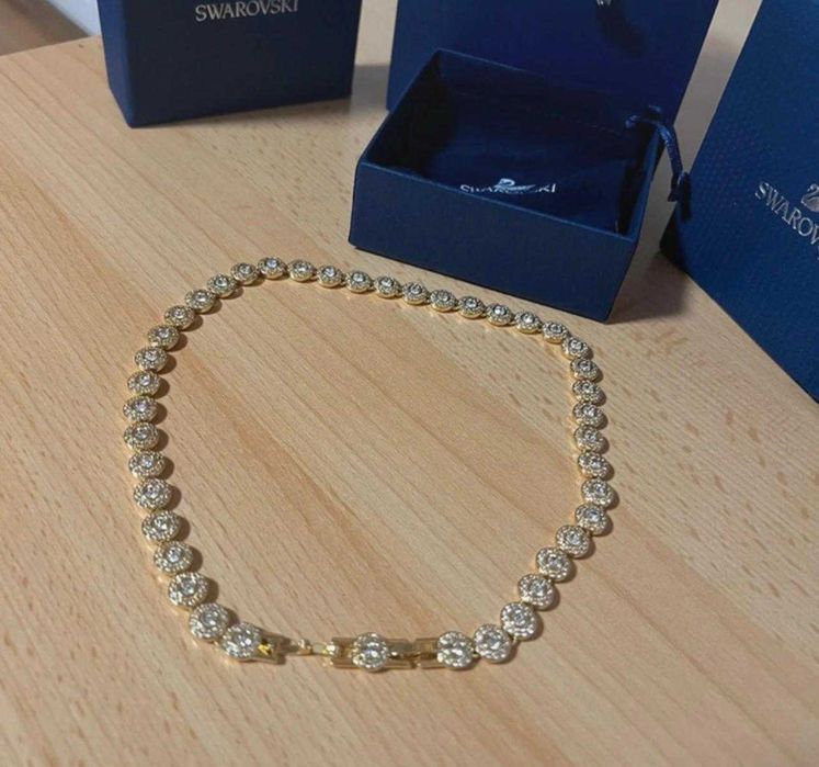 Lantisor Swarovski Model Angelic Una Gold