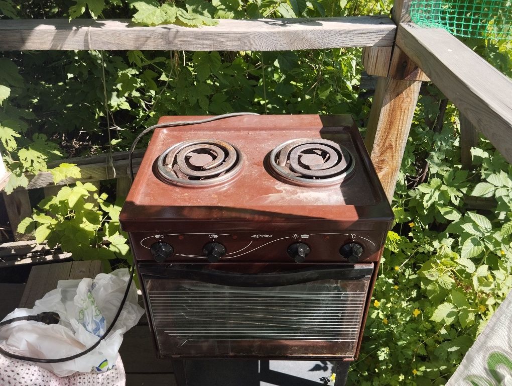 Продам электрическую 2- х комфорочнуюплиту ,все работает и духовка .