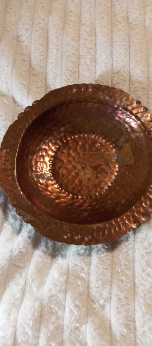 Медно плато, чиния, кована мед