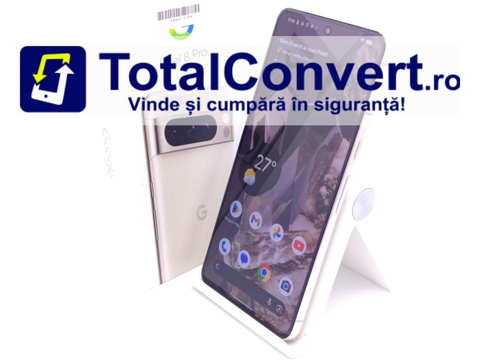 Google Pixel 8 Pro 128GB Porcelain 12GB, Garantie 24 luni | #D86913