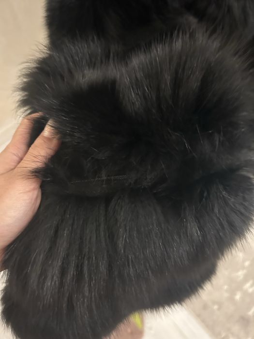 Haina de blana vulpe naturala