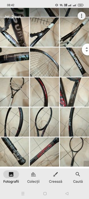 Rachete tenis de camp noi.