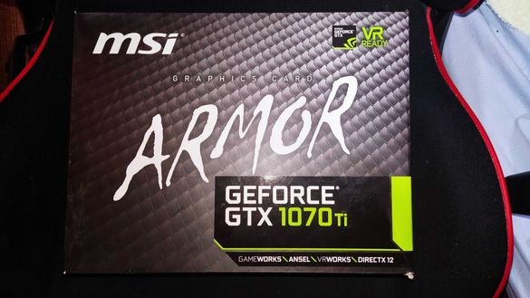 Последна цена !!! Видео карта MSI GeForce GTX 1070Ti ARMOR 8GB