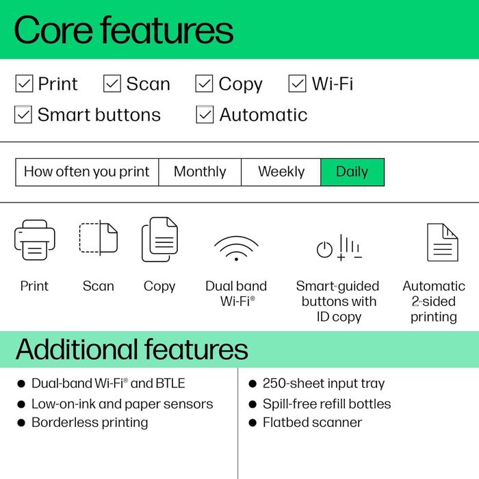 Многофункционален принтер HP Smart Tank 7007, цветен, безжичен