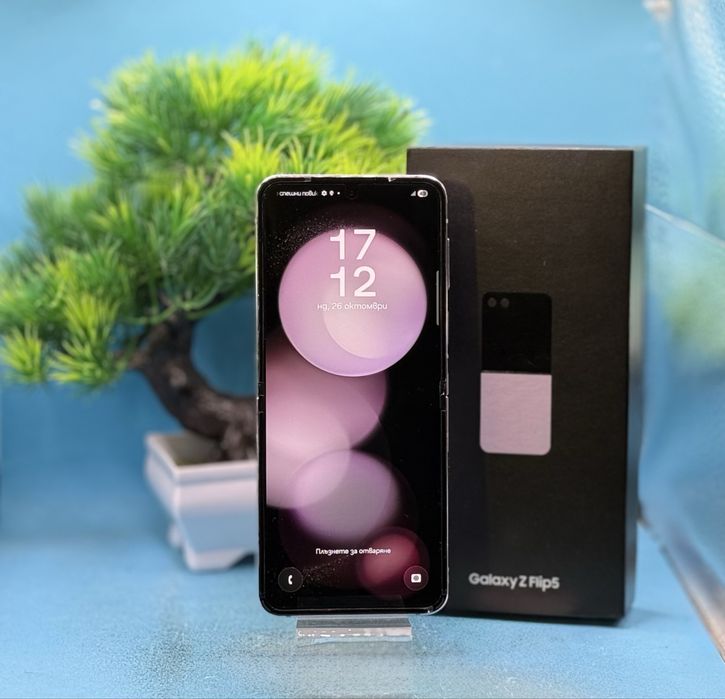 ГАРАНЦИОНЕН!!! Samsung Galaxy Z Flip5, 8GB RAM, 512GB, 5G, Lavender