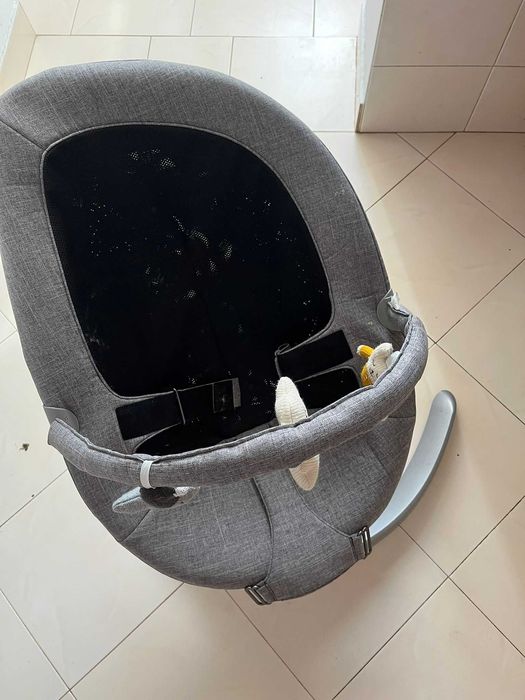 Leagan bebe / Sezlong Nuna Leaf Grow Granite + suport nou nascuti