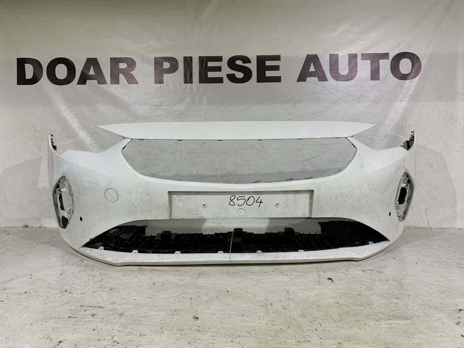 Bara fata Opel Corsa F, 2019, 2020, 2021, 2022, 2023, cod origine OE 9830280980, cu gauri pentru senzori de parcare (6). Include scut.
