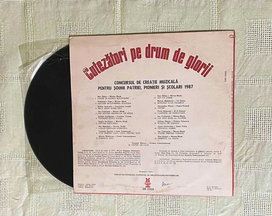 vinil vinyl cutezatori pe drum de glorii