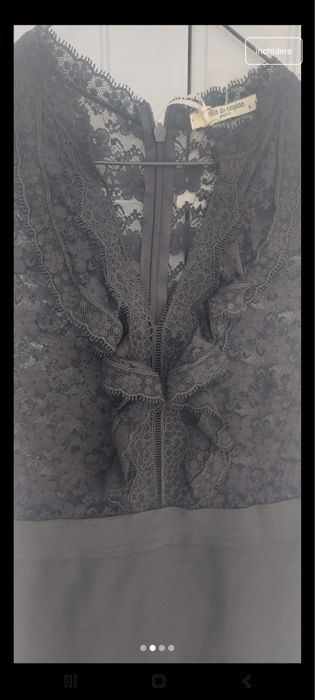 Rochie cu maneci din dantela