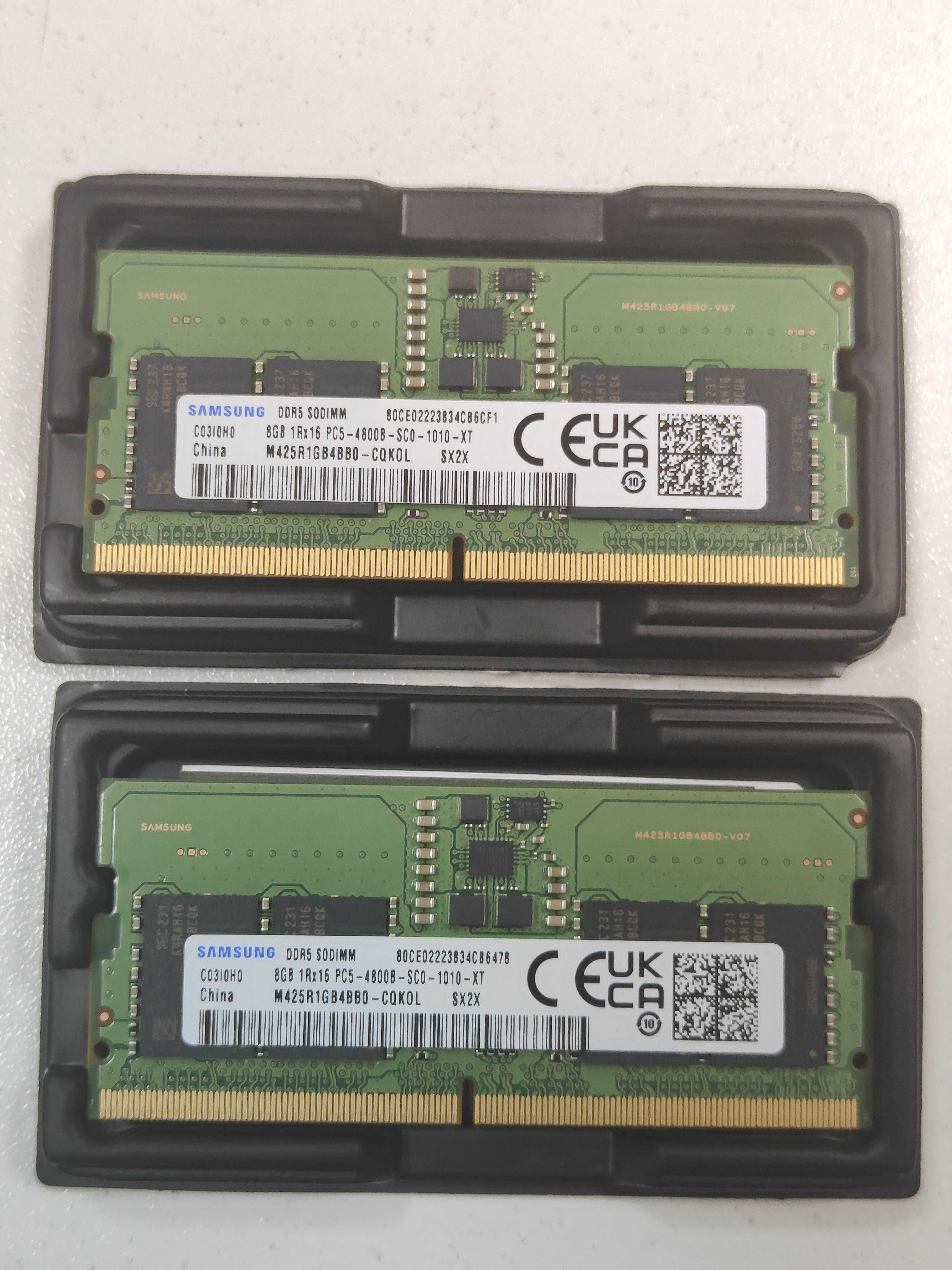 Оперативная память 16 gb 8x2gb Samsung So Dimm DDR 5 4800 Mhz