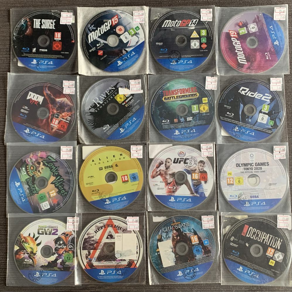 PS 4 Игри Playstation 4 , Плейстейшън 4 - 15 лв за брой