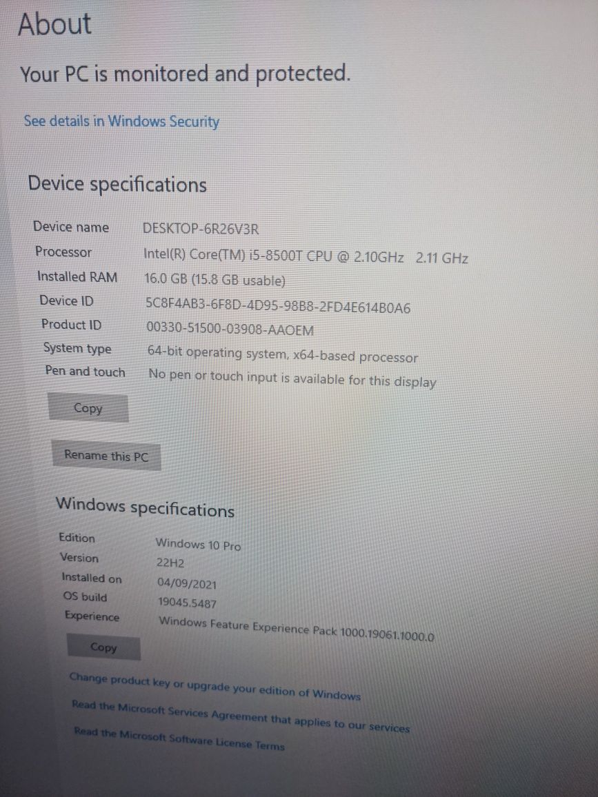 Calculator Dell si monitor LG 24".