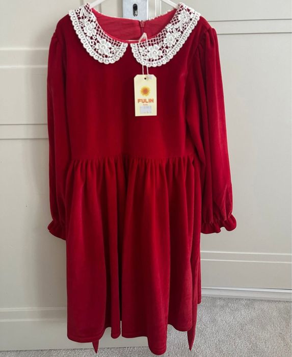 Rochie catifea fetite 9 ani