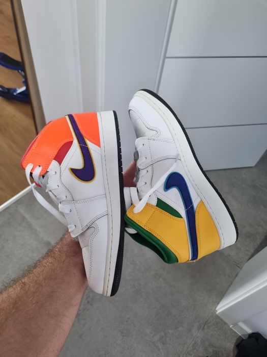 Air jordan 1 mid alternate multi color