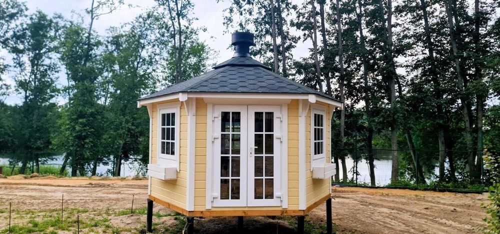 Финская беседка, гриль-домик