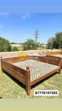 Беседка Тапчан топчан Тапшан сәкі деревянный тапчан кровать