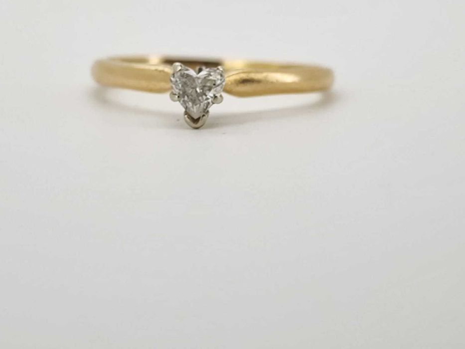 Inel ur 14k cu diamant 0.3ct