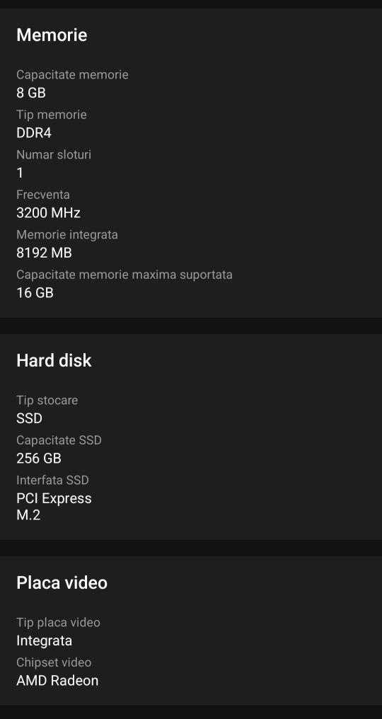 Laptop Lenovo cu procesor AMD Ryzen™ 5 5500U