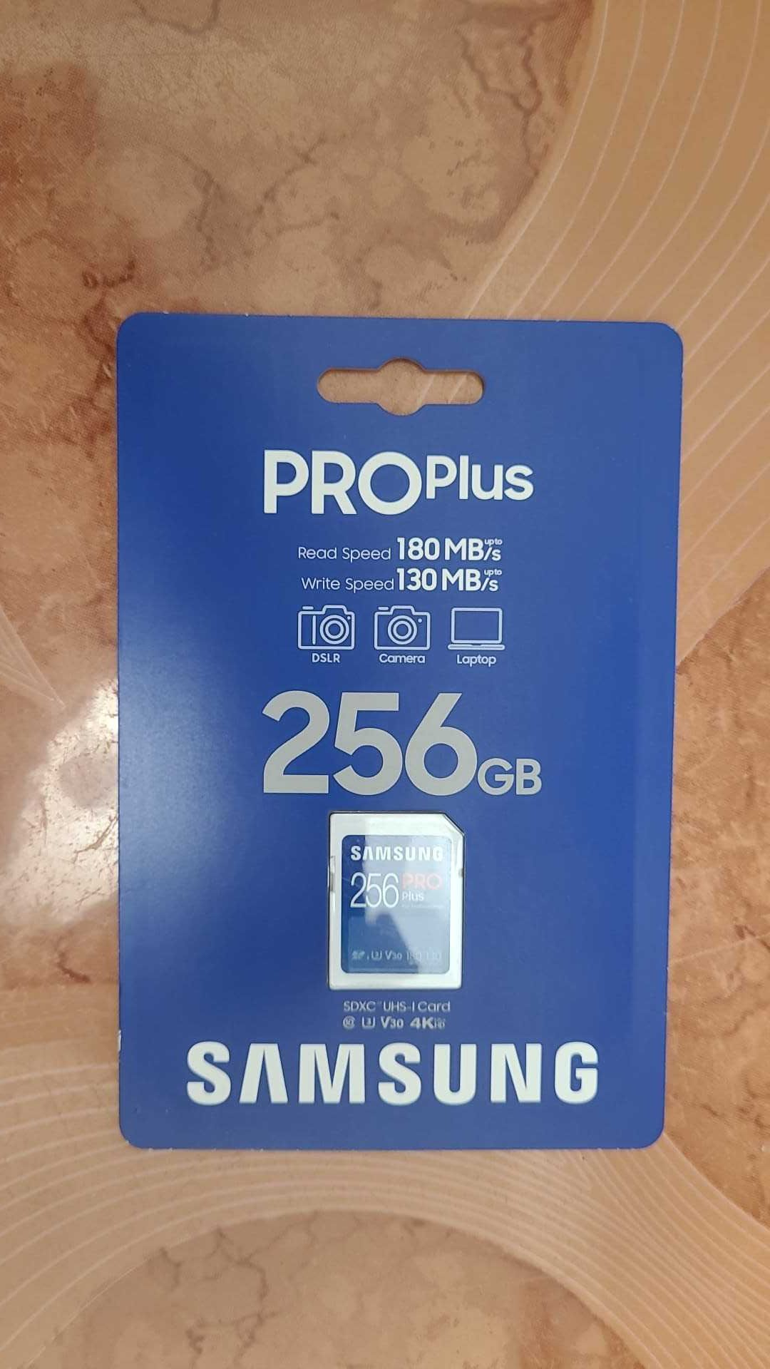 Card memorie Samsung SD PRO Plus MB-SD256S/EU 256GB , sigilat nou