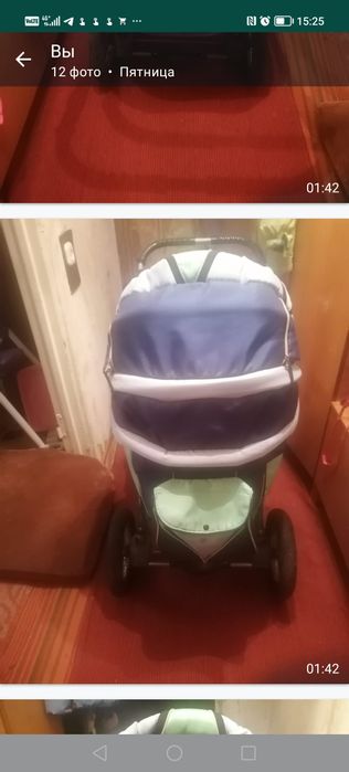 Отдам за фрукты детскую коляску в хорошем состоянии всесезонная имеетс