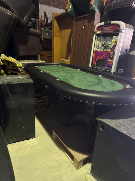 Masa poker originala + 4 fotolii rotative