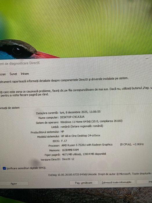 Desktop PC All-in-One AMD Ryzen 5 7520U, 16 GB RAM, 512 GB SSD