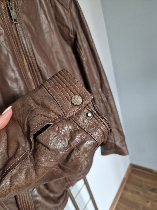 Страхотно мъжко кожено яке естествена кожа ANGELO LITRICO размер 3XL