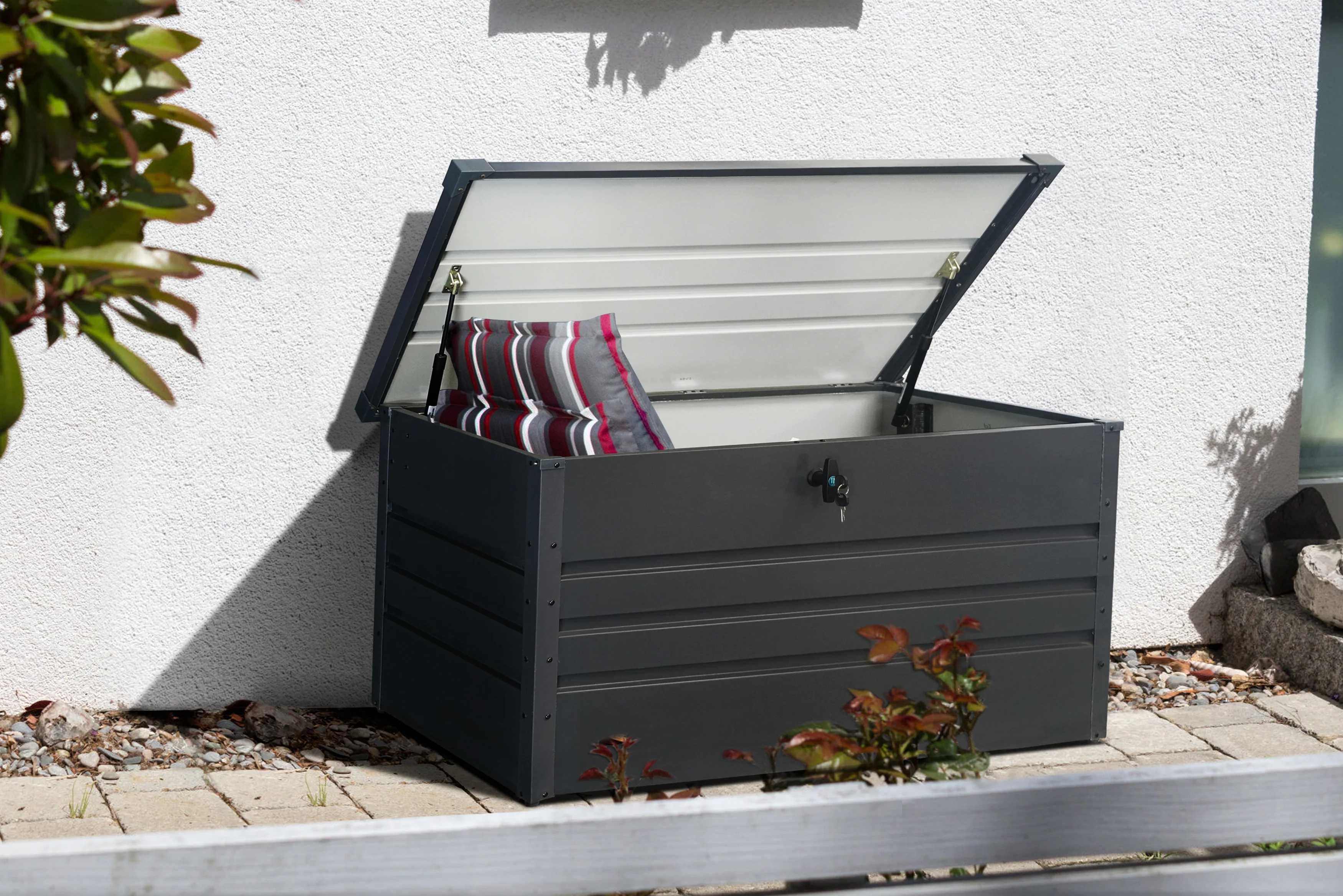 Lada depozitare gradina metalica L 400L-62 x 132 x 62 cm antracit