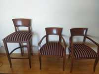 Set scaune lemn masiv vintage style