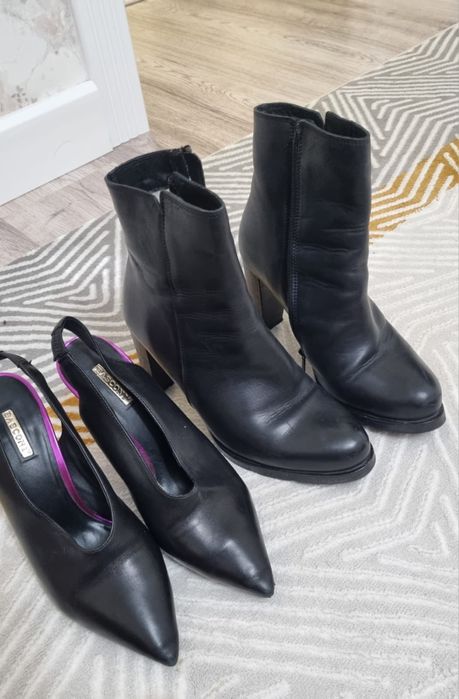 Черный туфли 37 размера