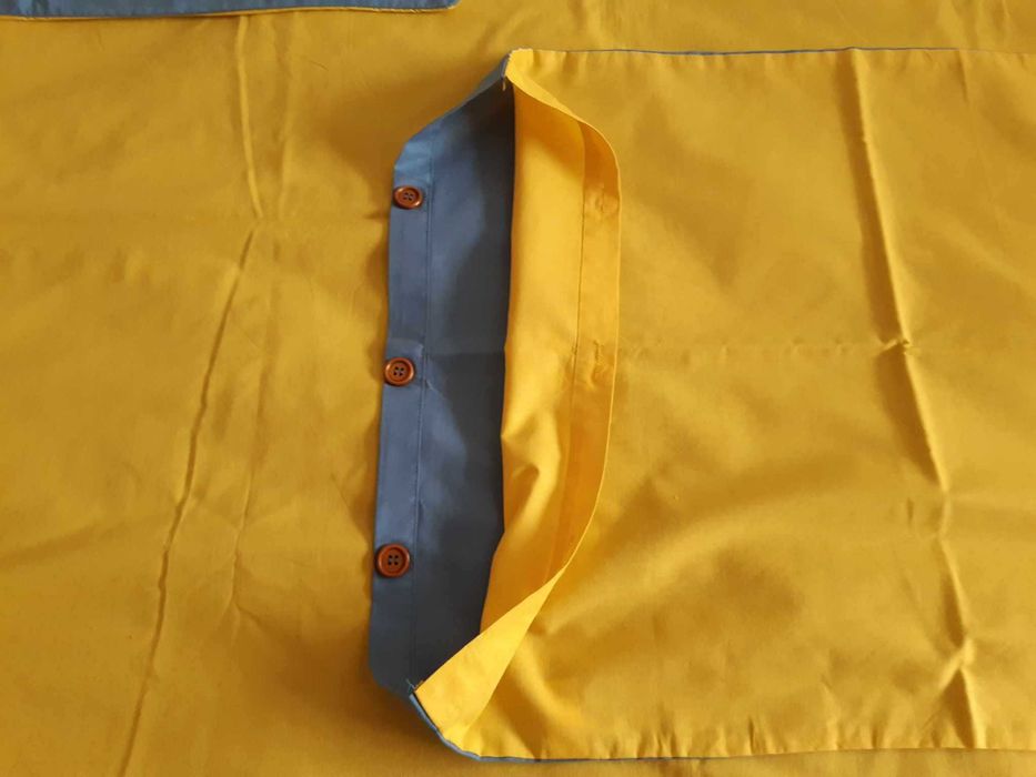 Set de pat dublu din bumbac în două culori