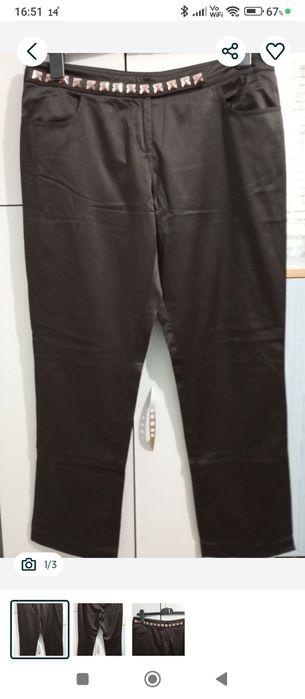 Pantaloni din satin, mari,  mărimea 42