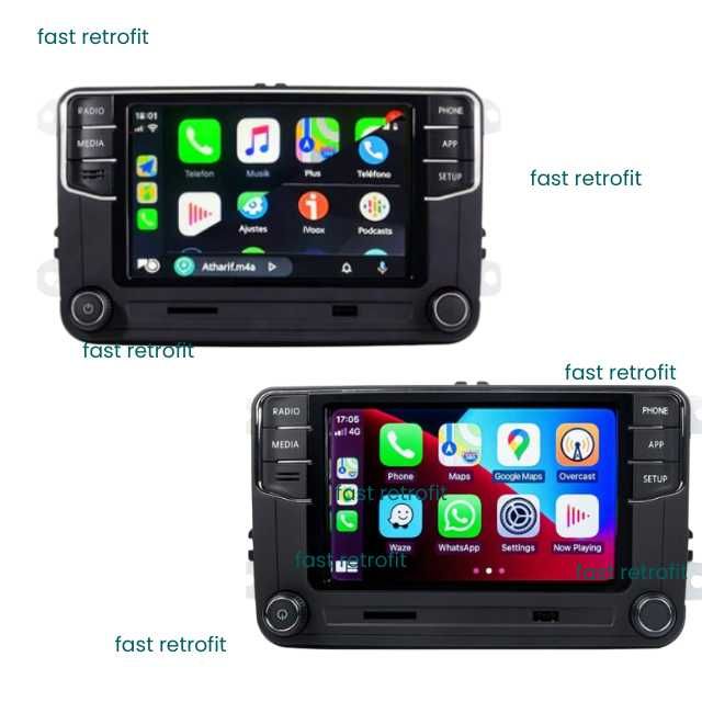 Navigatie Rcd360 Pro MIB, RNS 510/ RNS315 Carplay/Android Auto